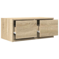Produktbild för TV-bänkar 2 st Sonoma ek 60x31x25,5 cm konstruerat trä