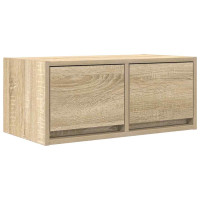 Produktbild för TV-bänkar 2 st Sonoma ek 60x31x25,5 cm konstruerat trä