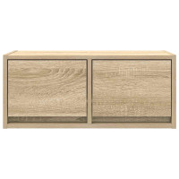 Produktbild för TV-bänkar 2 st Sonoma ek 60x31x25,5 cm konstruerat trä