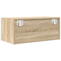 Produktbild för TV-bänkar 2 st Sonoma ek 60x31x25,5 cm konstruerat trä