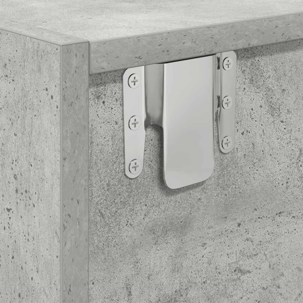 Produktbild för TV-bänkar 2 st betonggrå 60x31x25,5 cm konstruerat trä