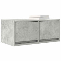 Produktbild för TV-bänkar 2 st betonggrå 60x31x25,5 cm konstruerat trä