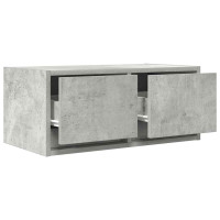 Produktbild för TV-bänkar 2 st betonggrå 60x31x25,5 cm konstruerat trä