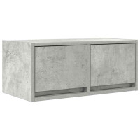 Produktbild för TV-bänkar 2 st betonggrå 60x31x25,5 cm konstruerat trä