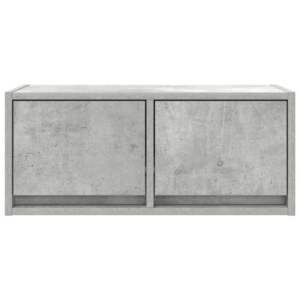 Produktbild för TV-bänkar 2 st betonggrå 60x31x25,5 cm konstruerat trä