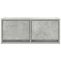 Produktbild för TV-bänkar 2 st betonggrå 60x31x25,5 cm konstruerat trä