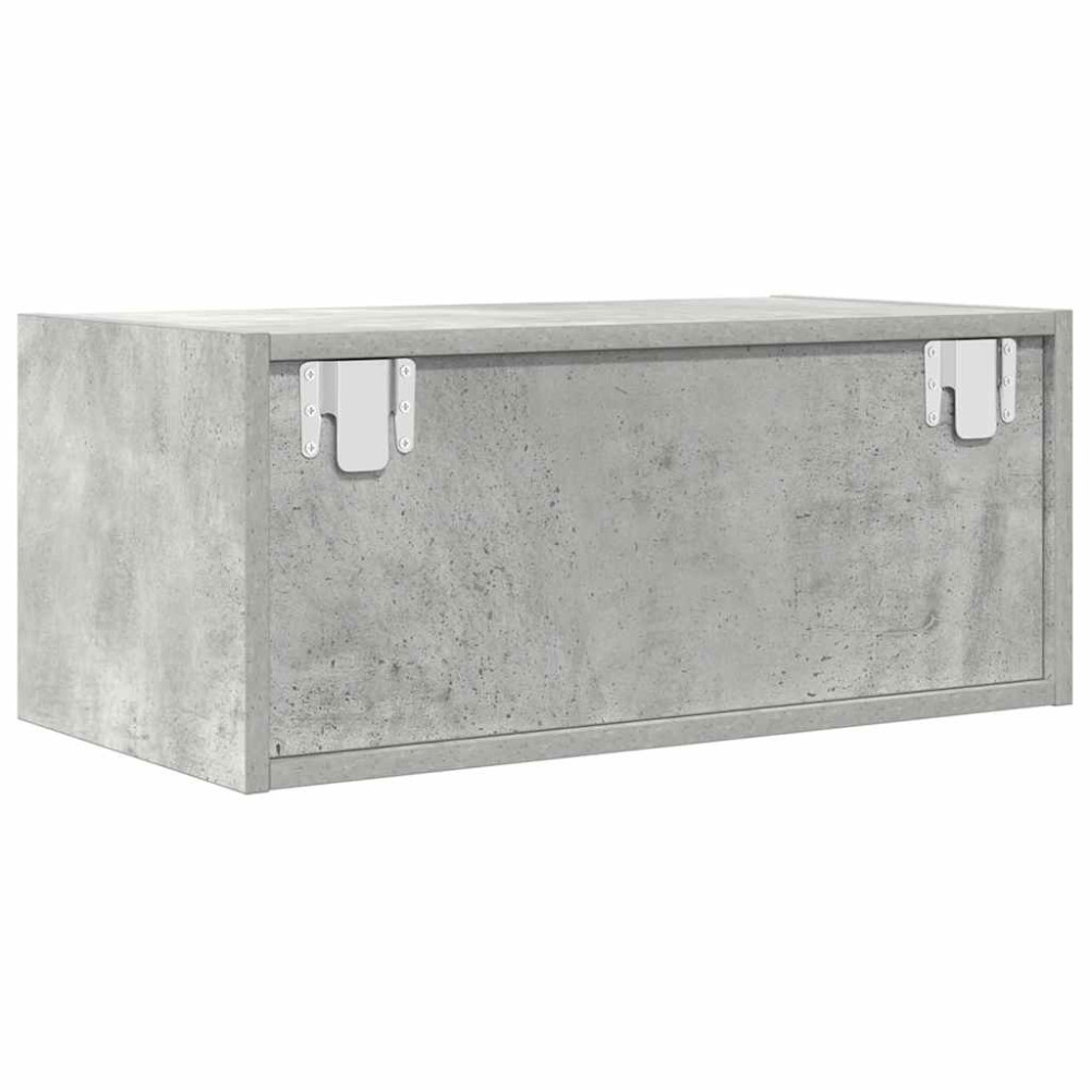 Produktbild för TV-bänkar 2 st betonggrå 60x31x25,5 cm konstruerat trä