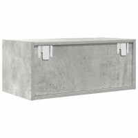 Produktbild för TV-bänkar 2 st betonggrå 60x31x25,5 cm konstruerat trä
