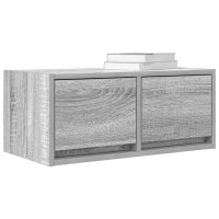 Produktbild för TV-bänkar 2 st grå Sonoma 60x31x25,5 cm konstruerat trä