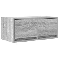 Produktbild för TV-bänkar 2 st grå Sonoma 60x31x25,5 cm konstruerat trä