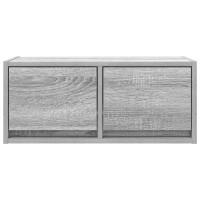 Produktbild för TV-bänkar 2 st grå Sonoma 60x31x25,5 cm konstruerat trä