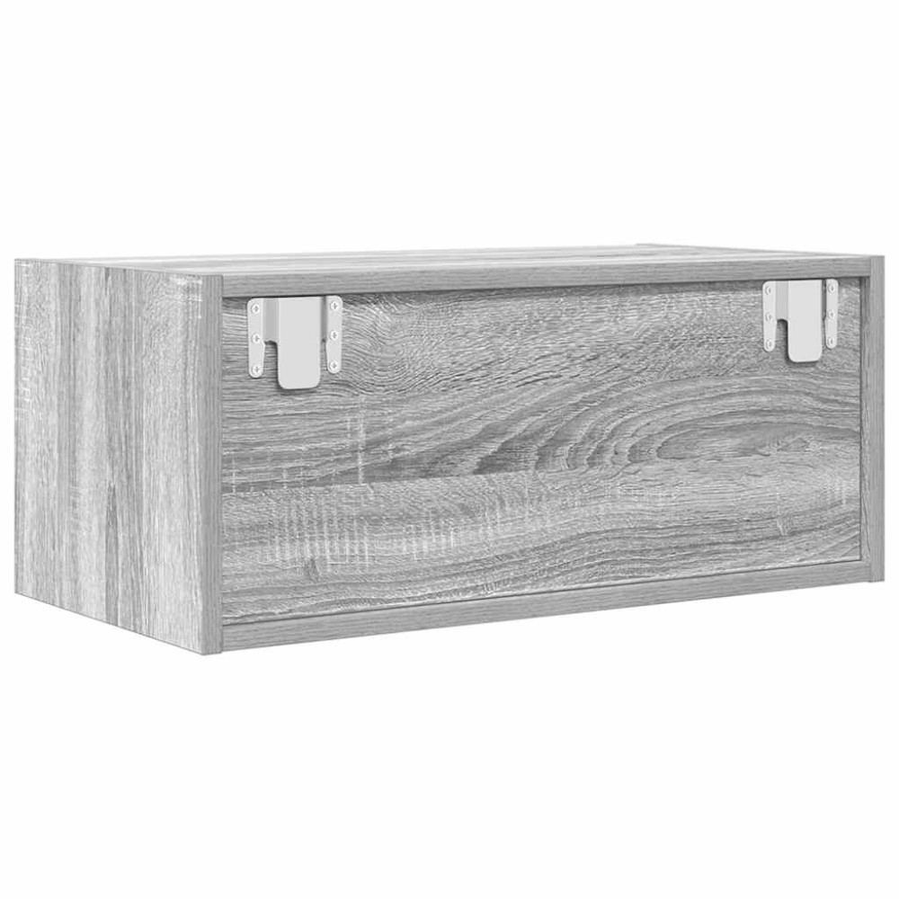 Produktbild för TV-bänkar 2 st grå Sonoma 60x31x25,5 cm konstruerat trä