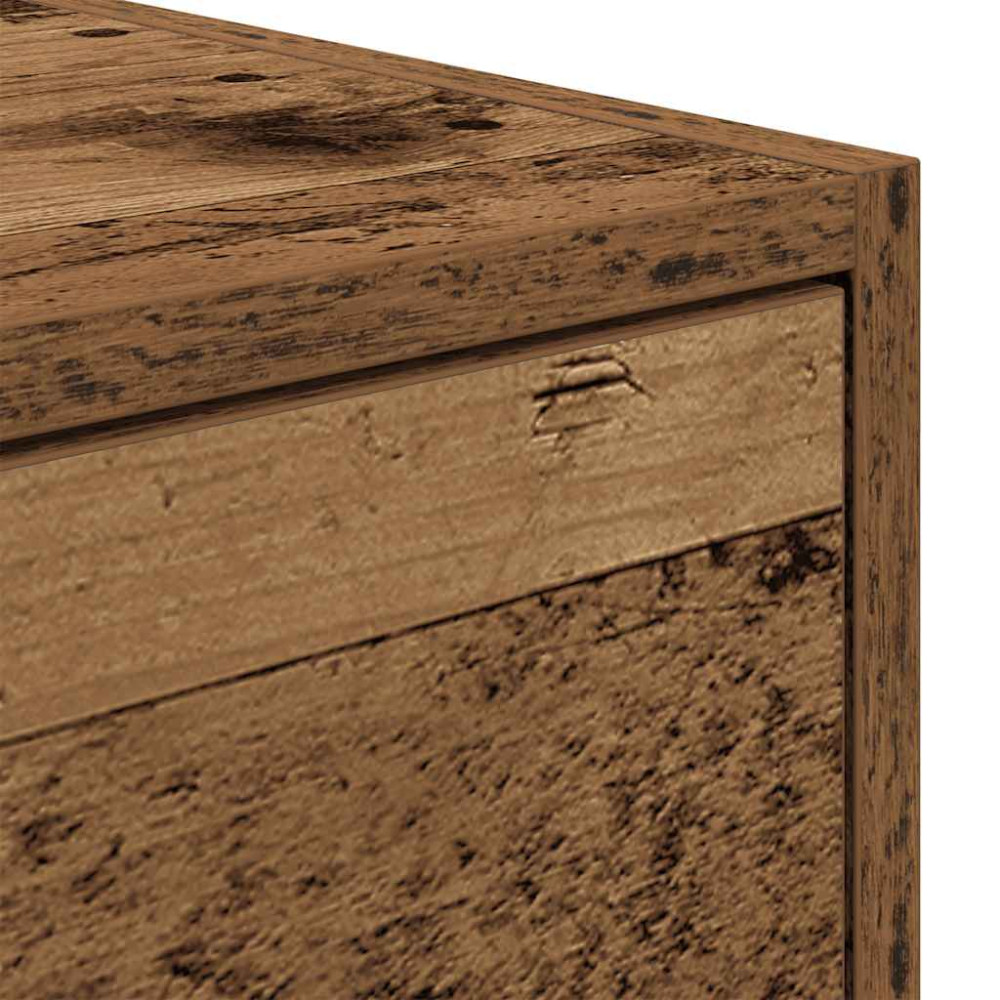 Produktbild för TV-bänkar 2 st gammalt trä 60x31x25,5 cm konstruerat trä