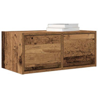 Produktbild för TV-bänkar 2 st gammalt trä 60x31x25,5 cm konstruerat trä