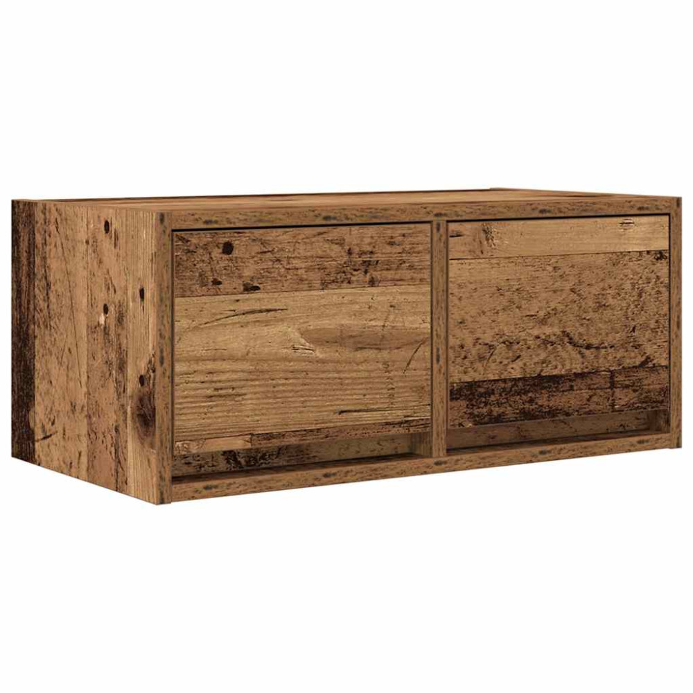 Produktbild för TV-bänkar 2 st gammalt trä 60x31x25,5 cm konstruerat trä