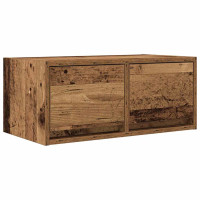 Produktbild för TV-bänkar 2 st gammalt trä 60x31x25,5 cm konstruerat trä
