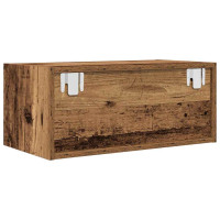 Produktbild för TV-bänkar 2 st gammalt trä 60x31x25,5 cm konstruerat trä