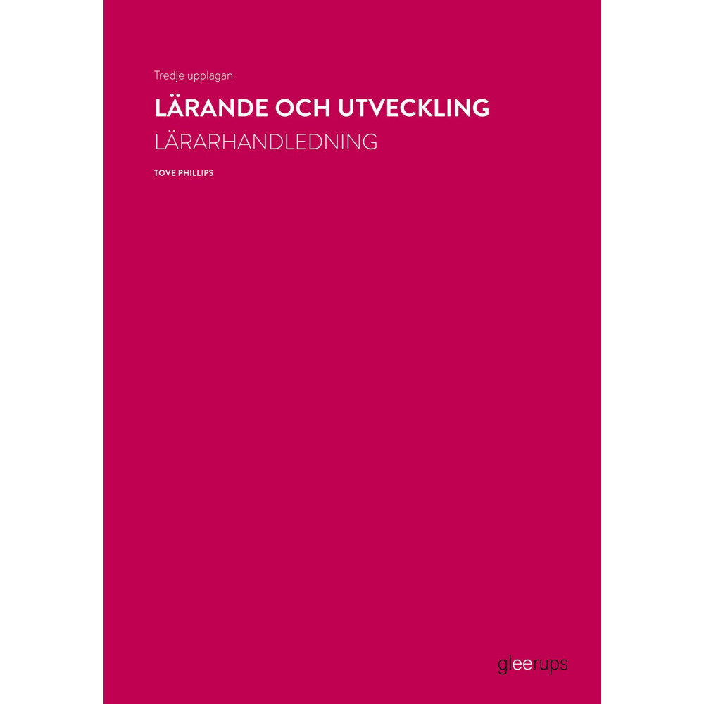 Produktbild för Lärande och utveckling, lärarhandledning, 3:e uppl (bok, spiral)