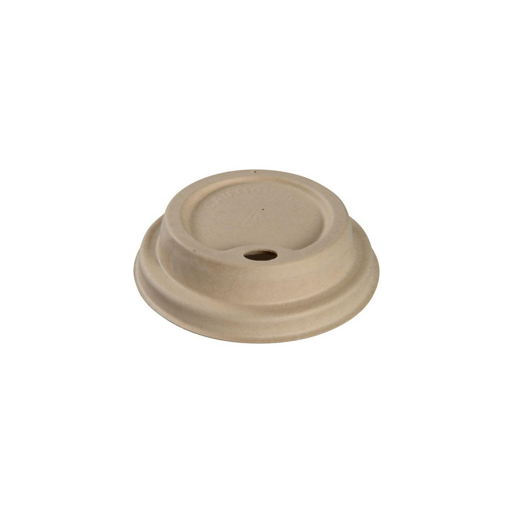 Produktbild för Lock bagasse Ø8cm 24cl 50/fp