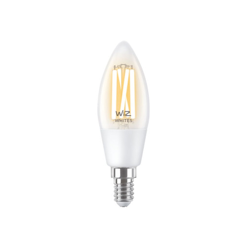 WiZ Connected - LED-glödlampa med filament - form: C35 - E14 - 4.9 W - varmt till kallt vitt ljus - 2700-6500 K