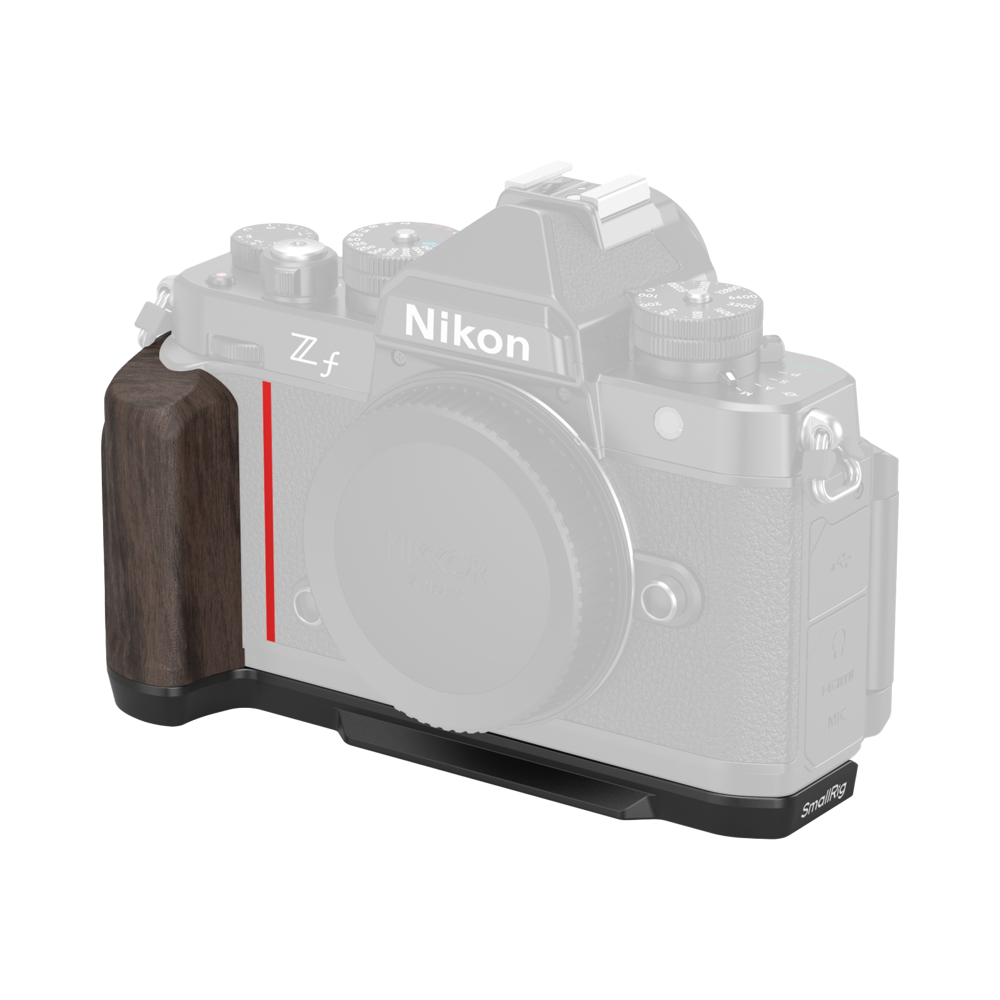 Produktbild för SmallRig 4801 L-Shape Mount Plate with Wooden Handle for Nikon Z f