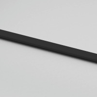 Produktbild för Skjutdörr med beslag svart 102,5x205 cm härdat glas