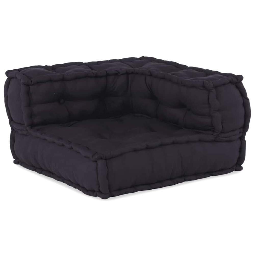 Produktbild för 2-sits modulsoffaantracit 140x70x36 tyg
