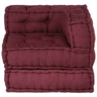 Produktbild för Modulär soffa rödbrun 70x70x54 tyg