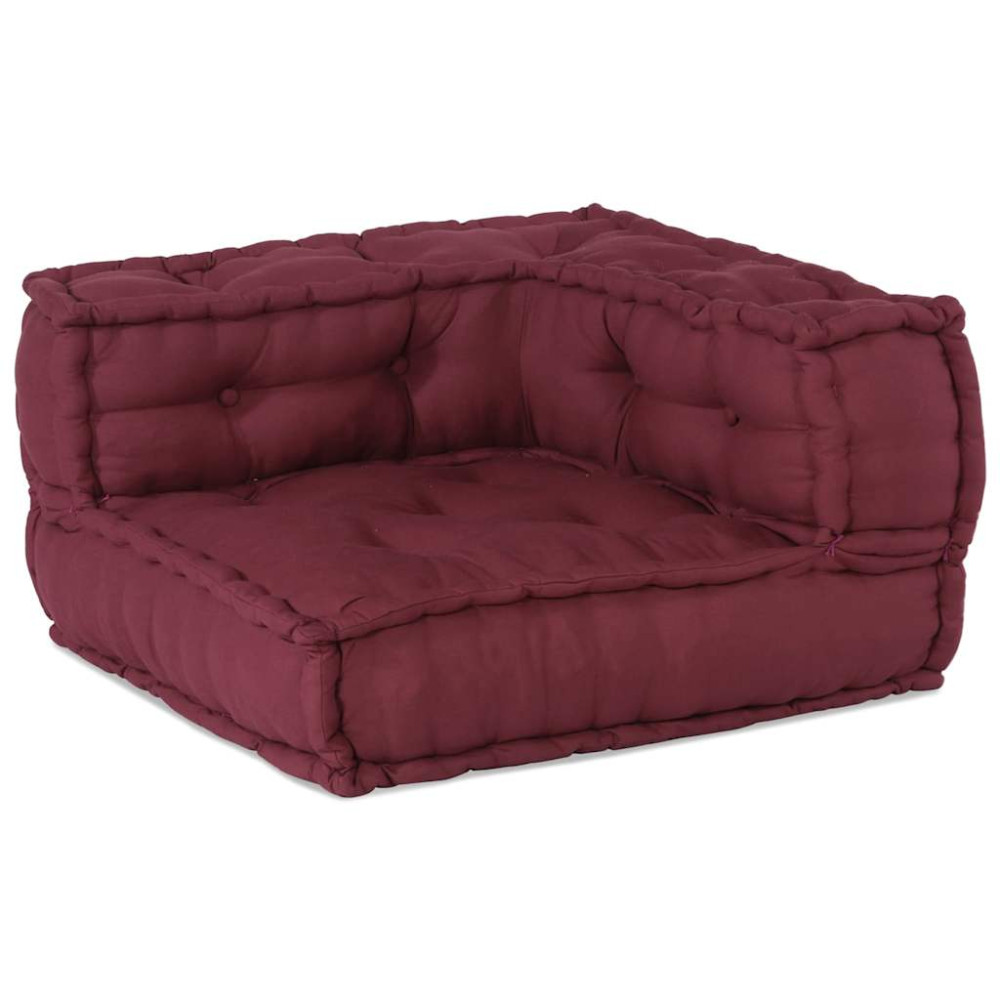 Produktbild för Modulär soffa rödbrun 70x70x54 tyg