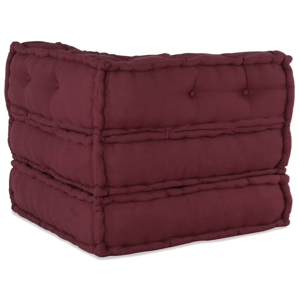 Produktbild för Modulär soffa rödbrun 70x70x54 tyg