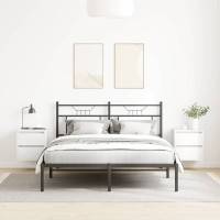 Produktbild för Väggmonterade sängskåp 2 st vit 38x34x40 cm