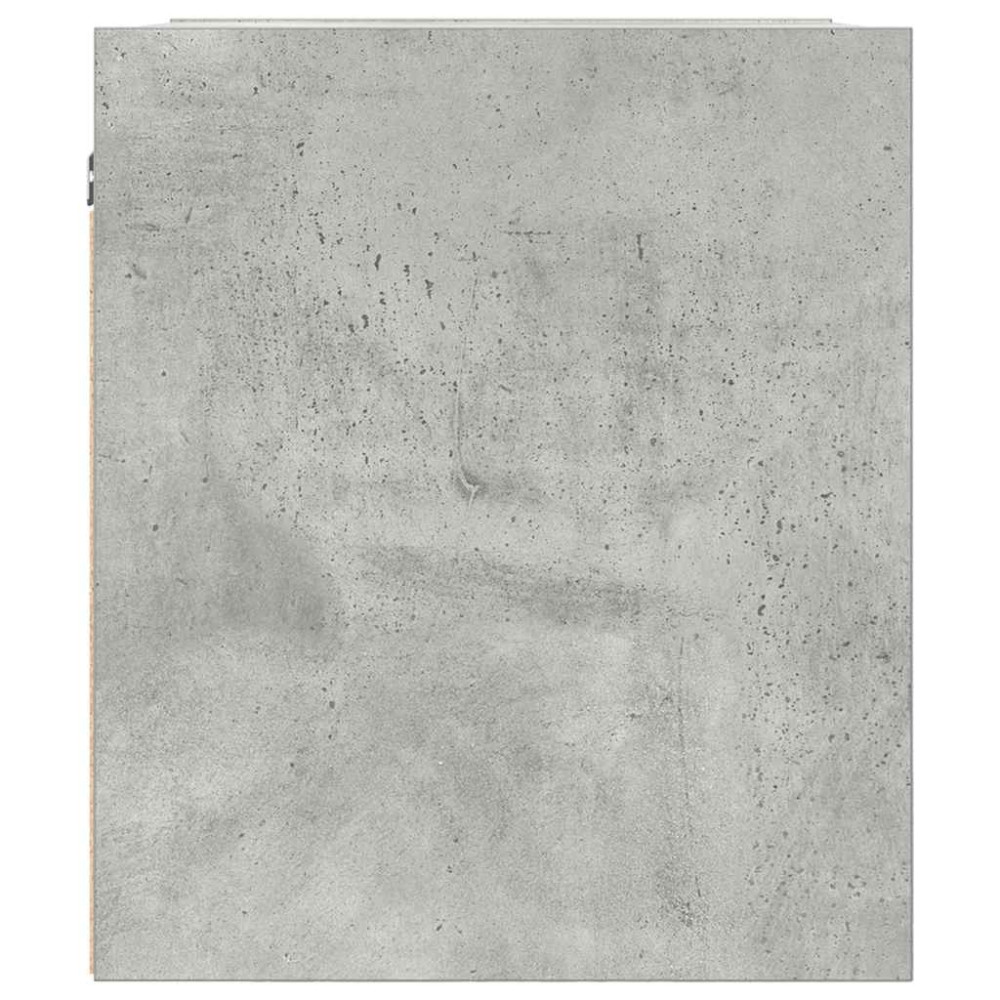 Produktbild för Vägghängt sängskåp betonggrå 38x34x40 cm