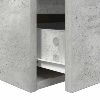 Produktbild för Väggmonterade sängskåp 2 st betonggrå 38x34x40 cm
