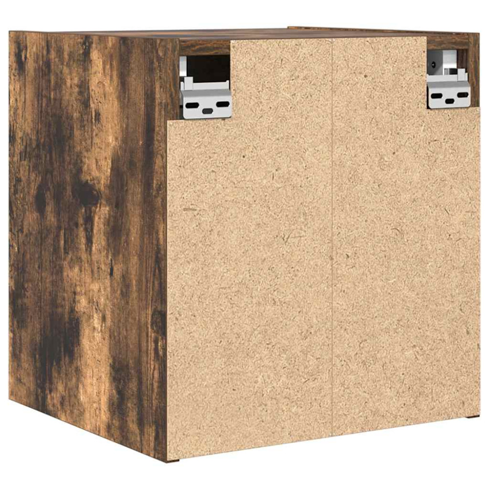 Produktbild för Väggmonterat sängskåp rökt ek 38x34x40 cm