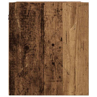Produktbild för Väggmonterade sängskåp 2 st gammalt trä 38x34x40 cm