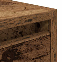 Produktbild för Väggmonterade sängskåp 2 st gammalt trä 38x34x40 cm
