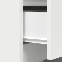 Produktbild för Sängbord med 3 lådor 2 st vit 39x35x65 cm