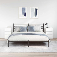 Produktbild för Sängbord med 3 lådor 2 st vit 39x35x65 cm