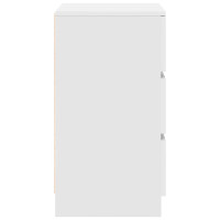 Produktbild för Sängbord med 3 lådor 2 st vit 39x35x65 cm