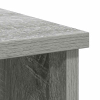 Produktbild för Skänk med låda grå sonoma 101x35x76 cm konstruerat trä