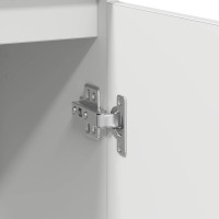 Produktbild för Skänk vit 29,5x34x76 cm konstruerat trä
