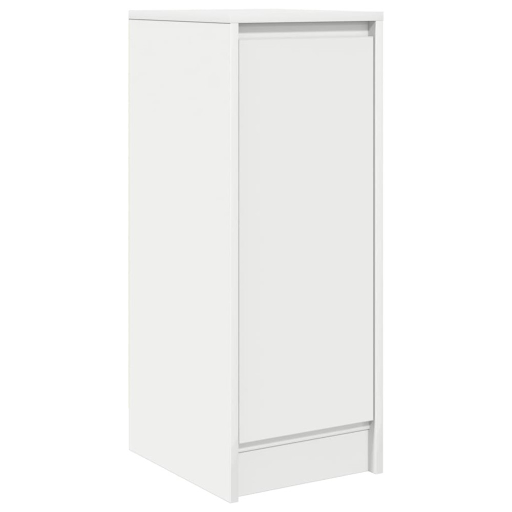 Produktbild för Skänk vit 29,5x34x76 cm konstruerat trä