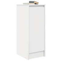 Produktbild för Skänk vit 29,5x34x76 cm konstruerat trä