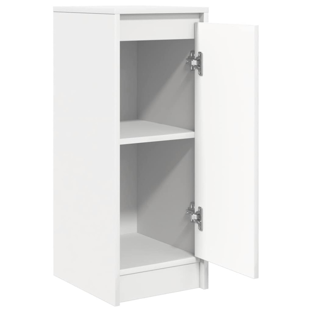 Produktbild för Skänk vit 29,5x34x76 cm konstruerat trä