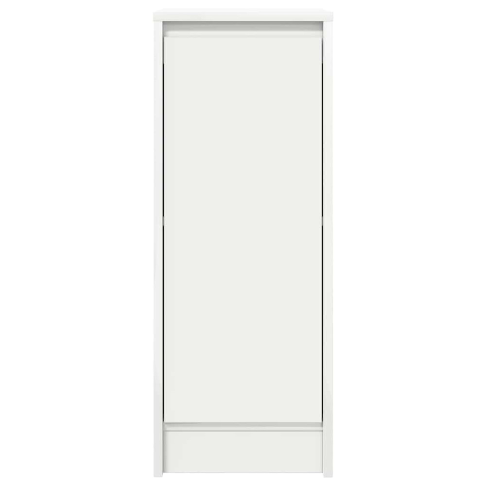 Produktbild för Skänk vit 29,5x34x76 cm konstruerat trä