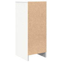 Produktbild för Skänk vit 29,5x34x76 cm konstruerat trä