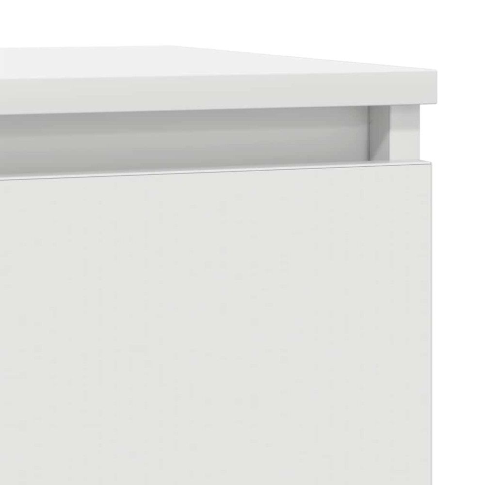 Produktbild för Skänk vit 29,5x34x76 cm konstruerat trä