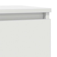 Produktbild för Skänk vit 29,5x34x76 cm konstruerat trä