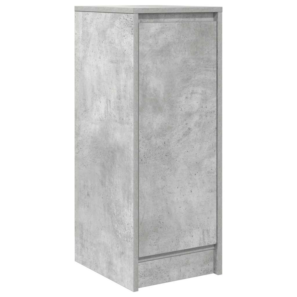 Produktbild för Skänk betong grå 29,5x34x76 cm konstruerat trä