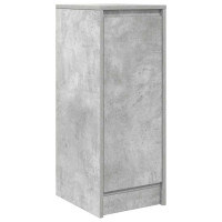 Produktbild för Skänk betong grå 29,5x34x76 cm konstruerat trä